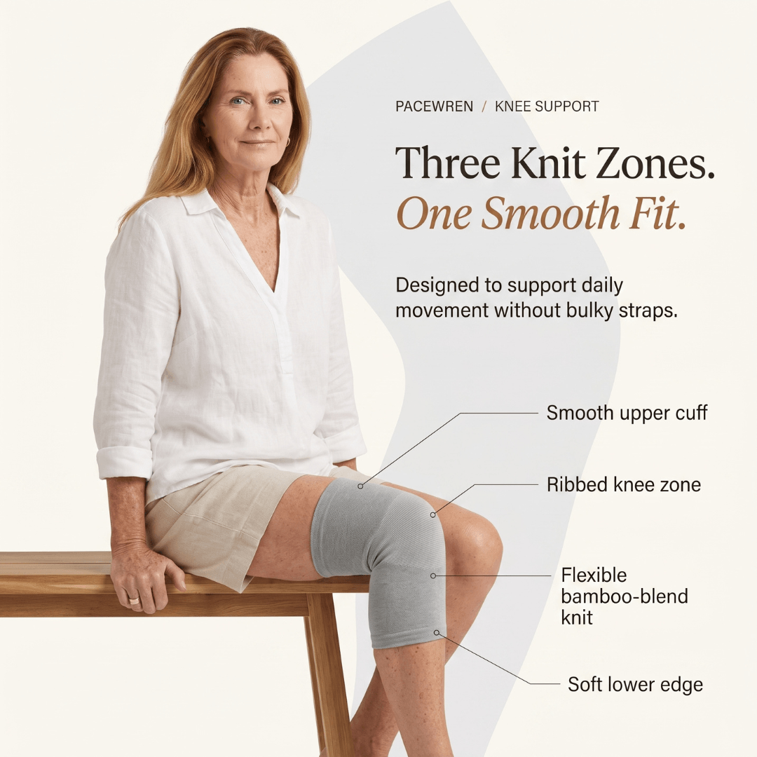 PaceWren Bamboo Knee Compression Brace