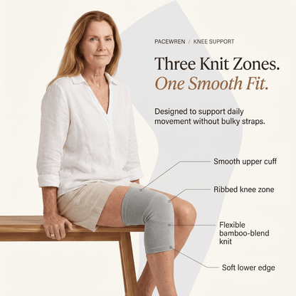 PaceWren Bamboo Knee Compression Brace