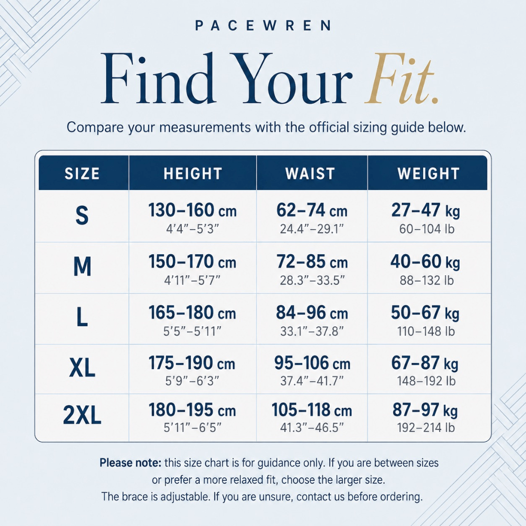 PaceWren Cross-Back Posture Support Brace