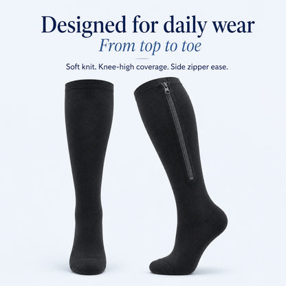 PaceWren Closed Toe Zip Compression Socks