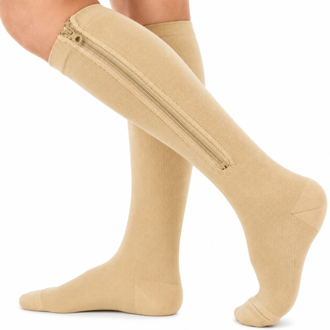 PaceWren Closed Toe Zip Compression Socks