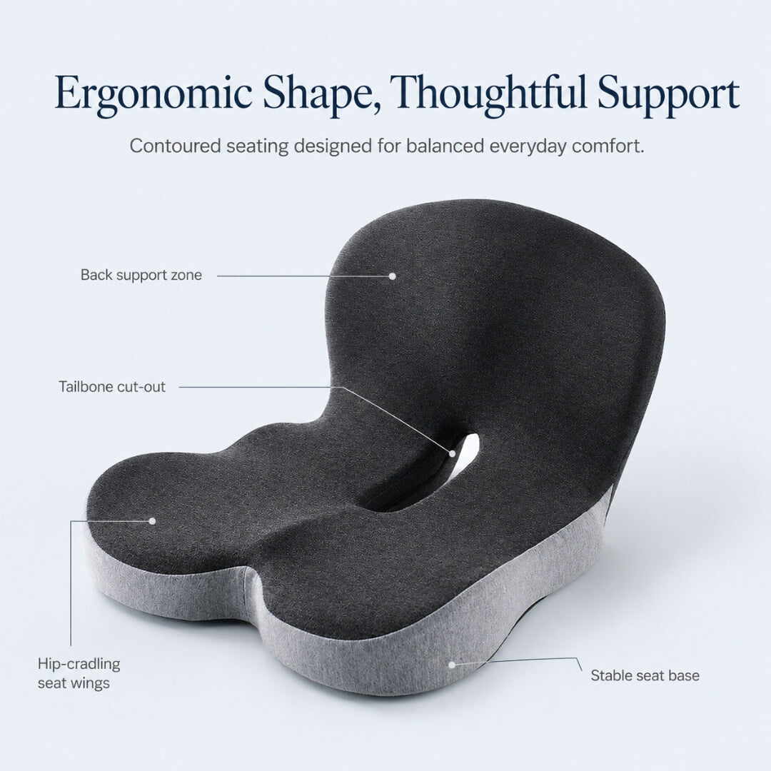 PaceWren Memory Foam Seat and Back Cushion