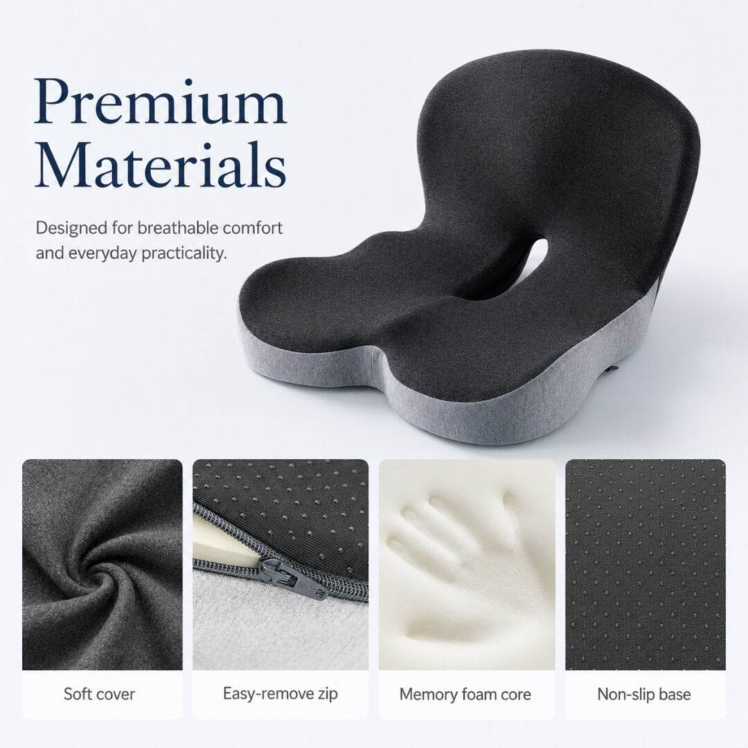 PaceWren Memory Foam Seat and Back Cushion