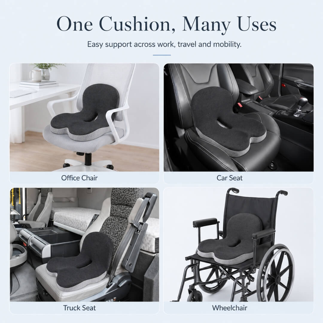 PaceWren Memory Foam Seat and Back Cushion
