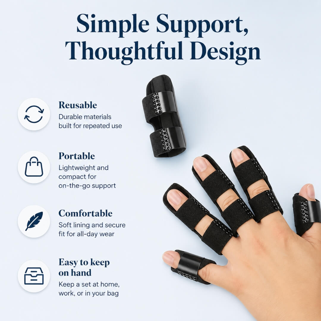 PaceWren 5-Piece Adjustable Finger Support Set